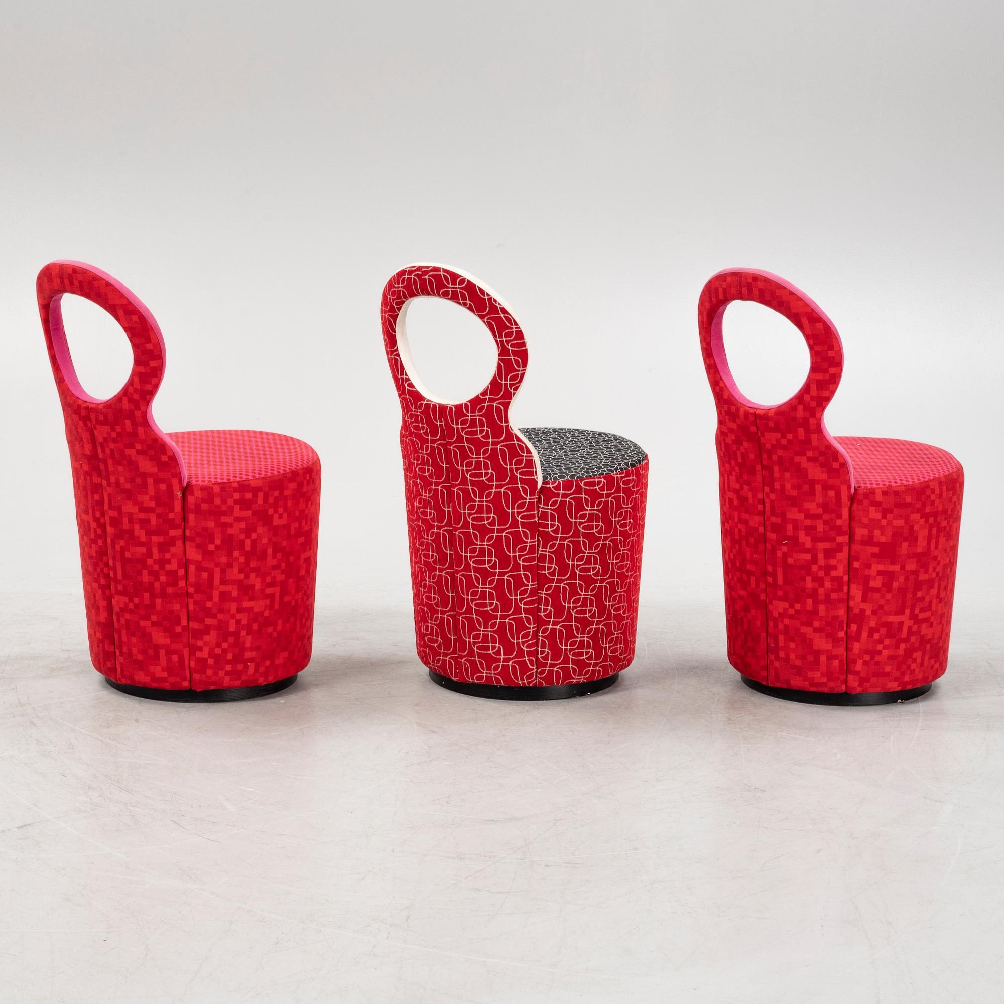 Alexander Lervik, a set of three 'Eye' chairs, Johanson Design.