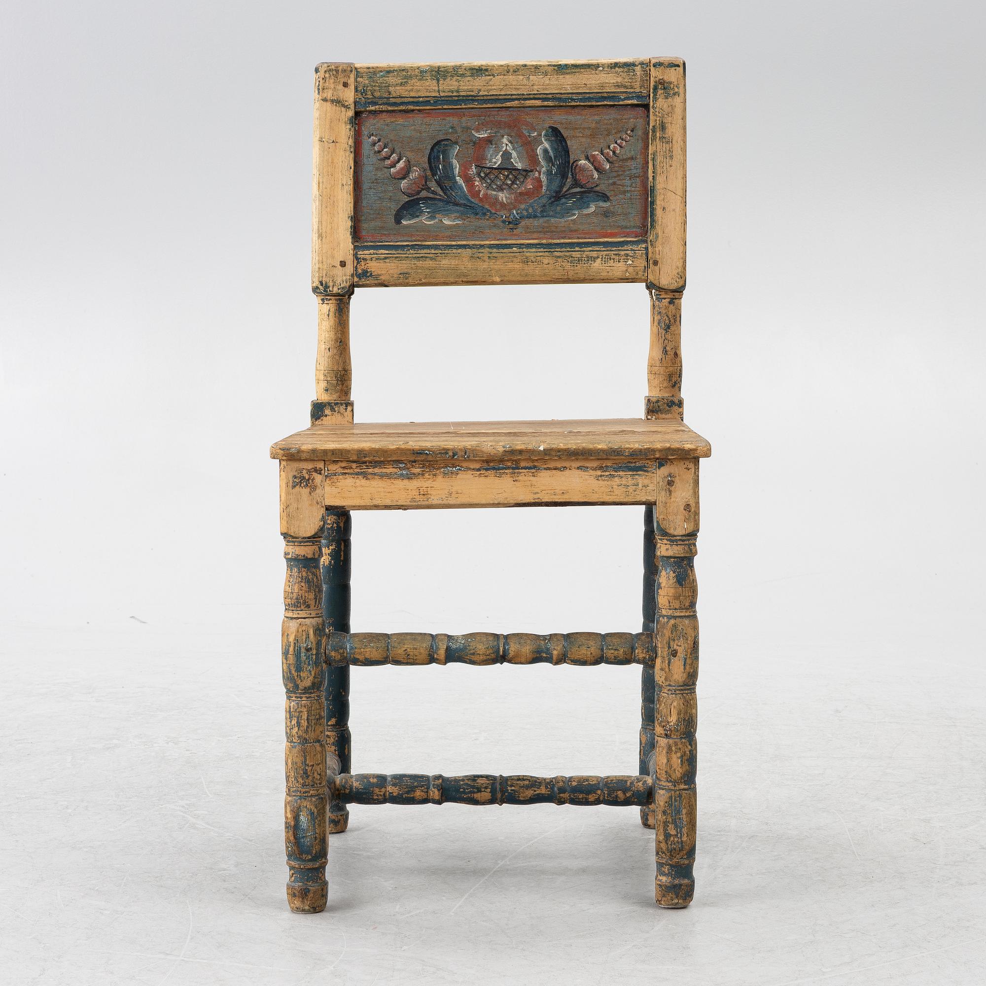 Stol, allmoge, Dalarna. 1780-tal.