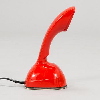 An interior set in red plastic from the 1970s, 7 parts.