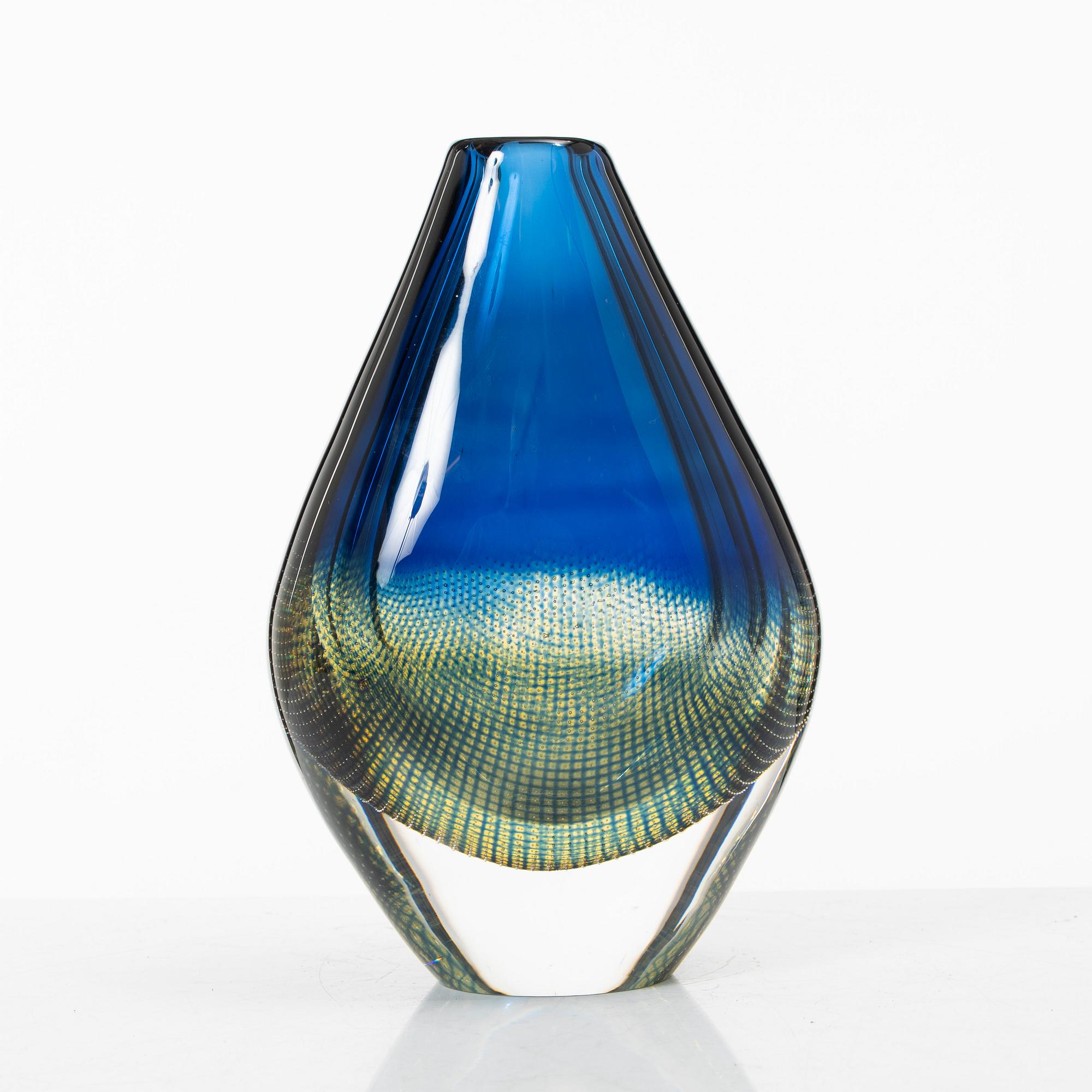 Sven Palmqvist, a 'Kraka' glass vase, Orrefors.