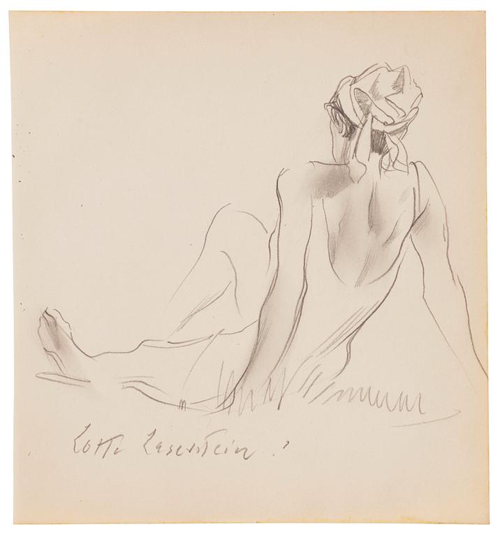 Lotte Laserstein, Sunbathing woman from behind (possibleTraute).