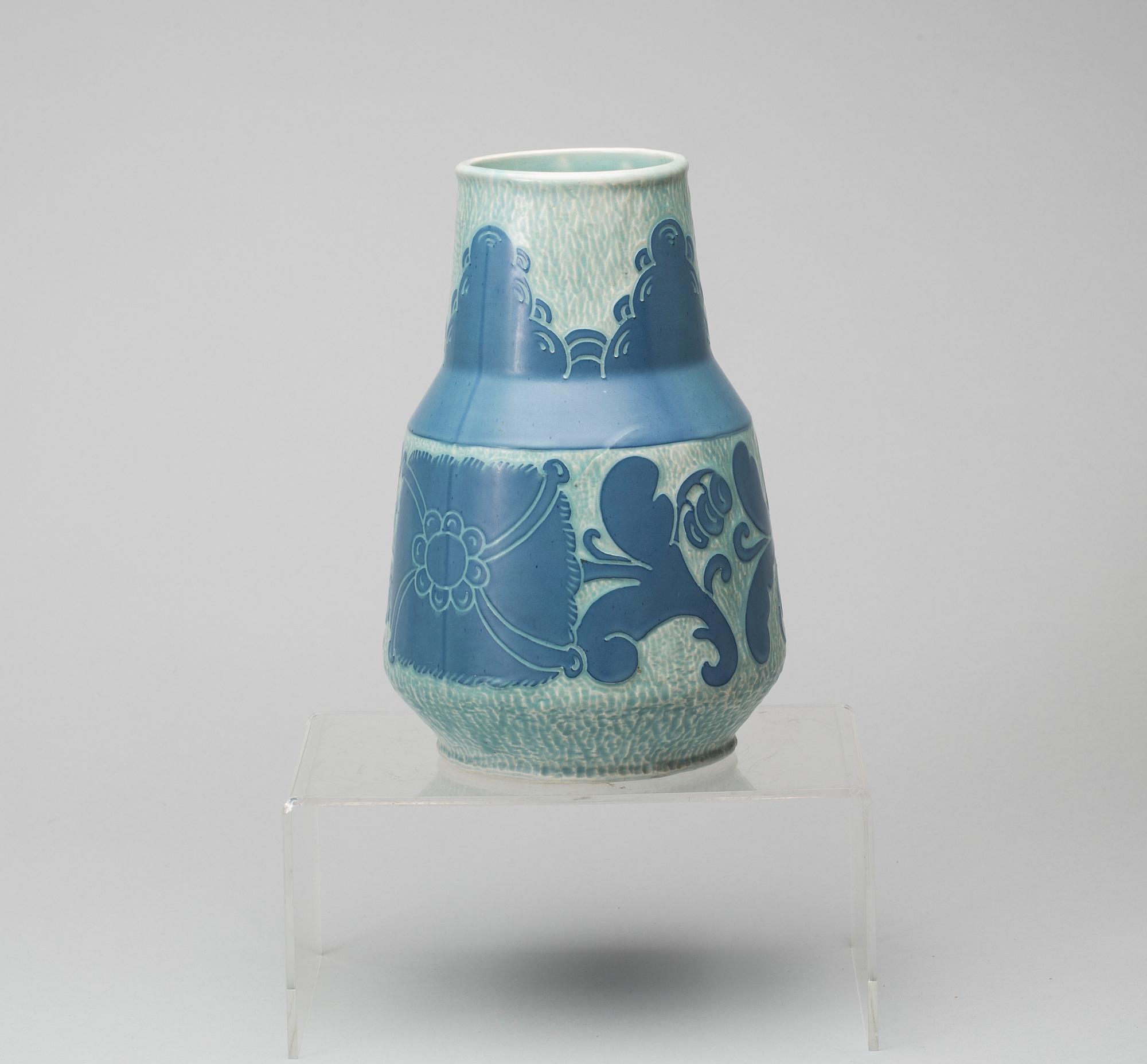 VAS, stengods "Sgrafitto", Josef Ekberg Gustavsberg 1920.