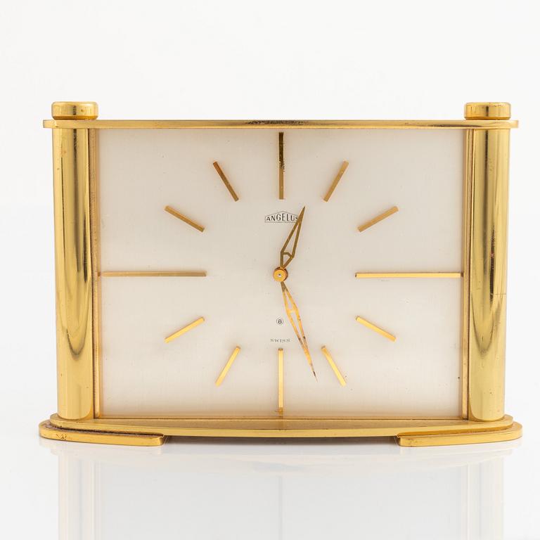 Angelus, table clock, 16 x 11,5 x 4 cm.