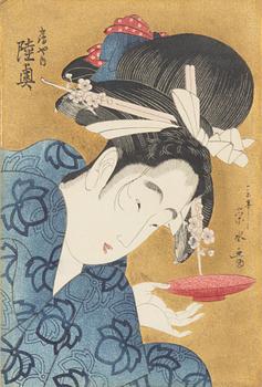 Ichirakutei Eisui (active around 1790-1823), after, "Ogiya uchi Mutsu".