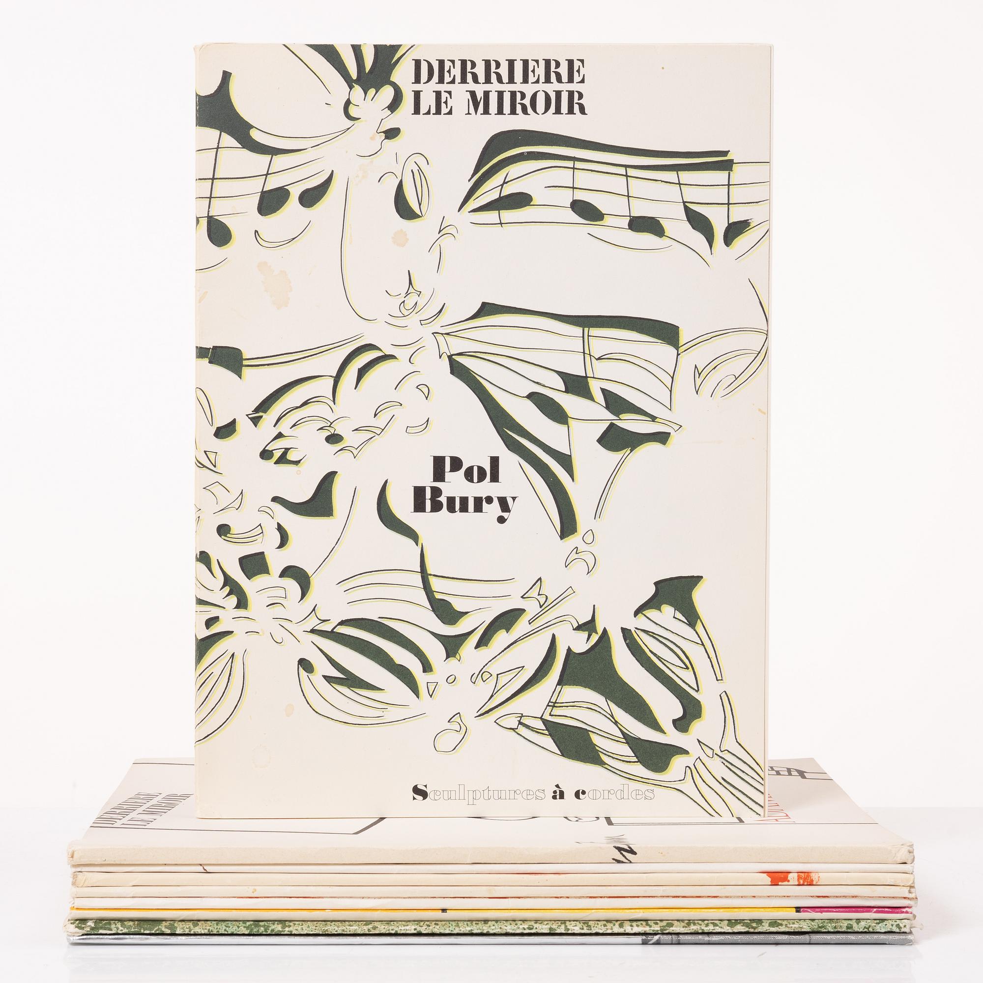 Periodicals, 9 pcs, "Derrière Le Miroir", published by Galerie Maeght.