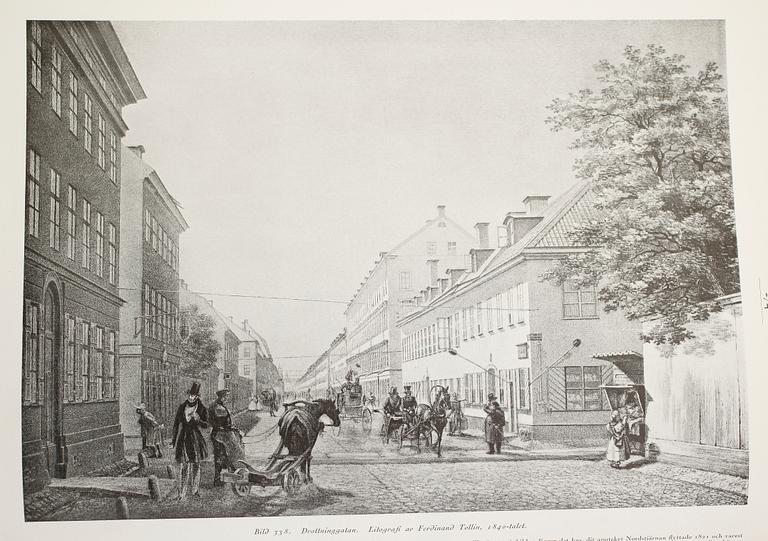 BÖCKER, AB Svenska Ostasiatiska Kompaniet, 1928 samt Stockholms Bilder 1523-1923, 1923, 2 volymer.