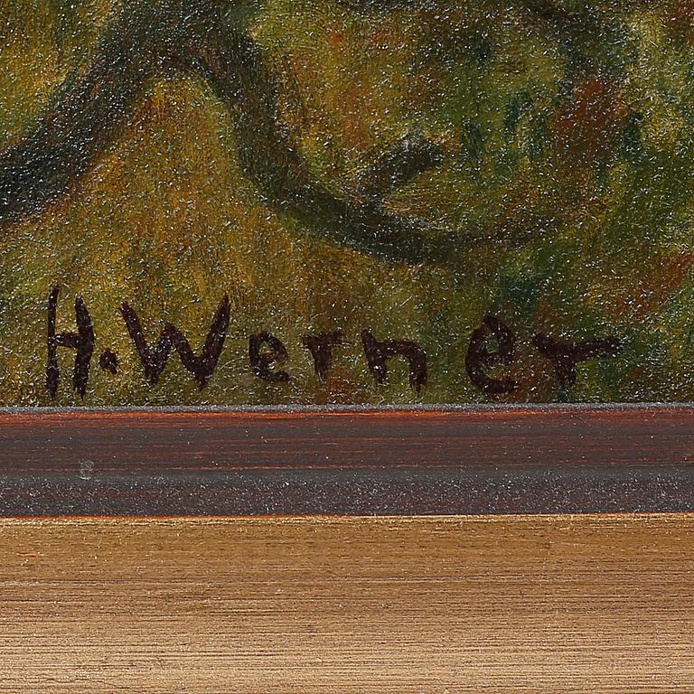 HILDING WERNER, oil on canvas, signed H Werner.