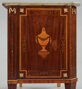 A Gustavian commode by N P Stenström (master in Stockholm 1781-1790), late 18th century, not signed.