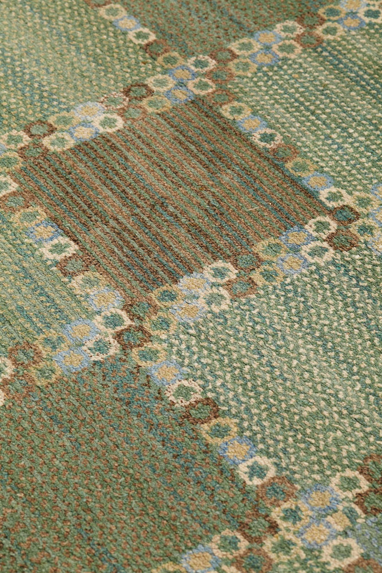 Barbro Nilsson, A carpet, "Gröningen", knotted pile, ca 241-241,5 x 170,5-173,5 cm, signed AB MMF BN.