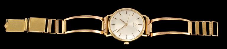 ARMBANDSUR, 18k guld, Omega, 1960-tal.