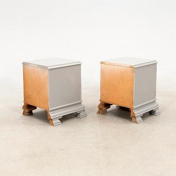 Pair of bedside tables, 1940s.