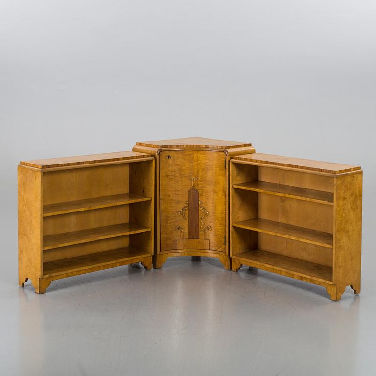 THREE PCS BOOKSHELFS 1930´S.