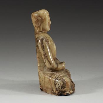 BUDDHA, jade och hardstone, Qing dynastin (1644-1912) eller äldre.
