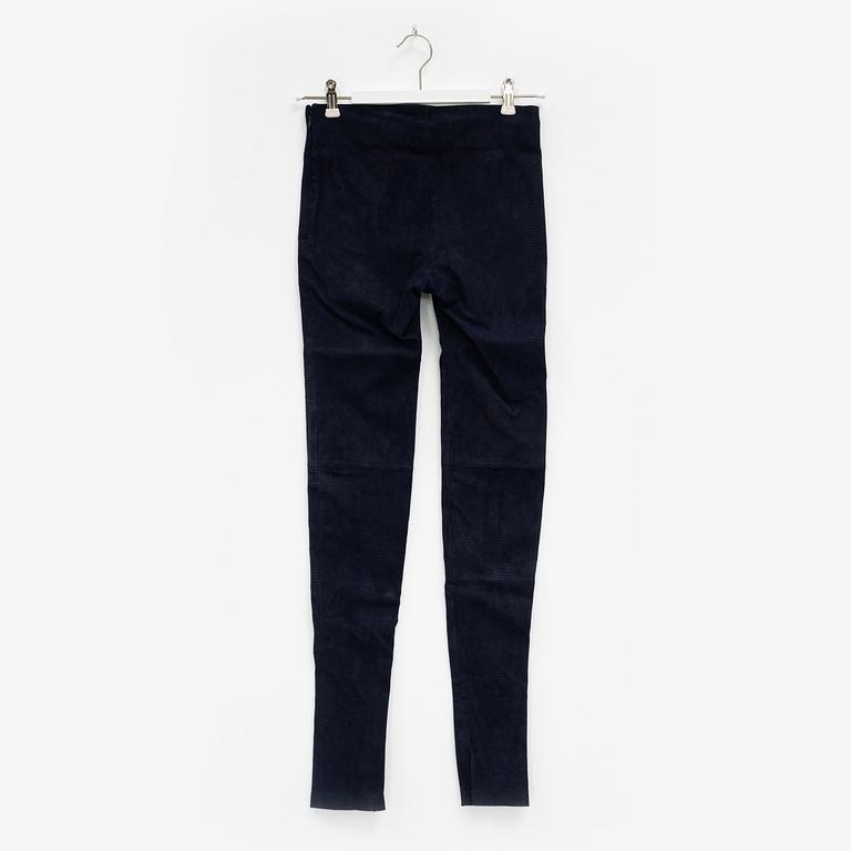 Balenciaga, a pair of leather trousers, size 36.