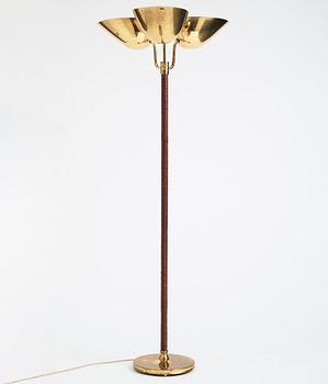 Carl-Axel Acking, a rare model "2645" floor lamp, Bröderna Malmströms metallvarufabrik, Sweden 1940s-50s.