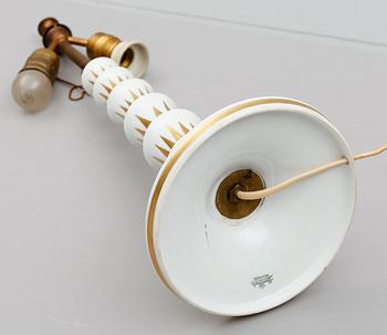 BORDSLAMPA, porslin, Rosenthal, 1920-tal.