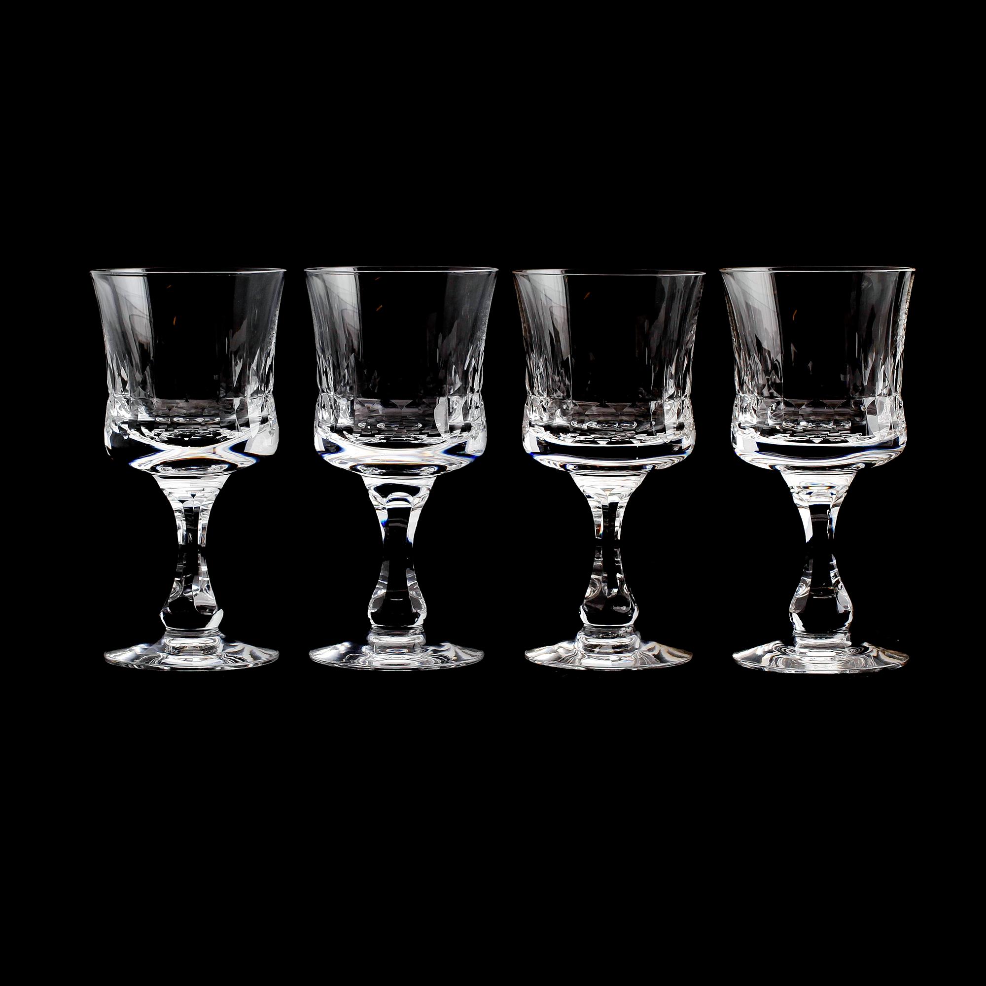 RÖDVINSGLAS, 12 st, "Prince", Göran Wärff, Kosta.