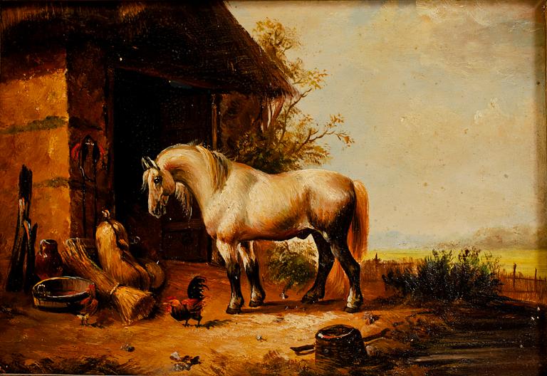 OKÄND KONSTNÄR, olja på pannå, 1900-tal.