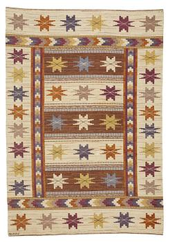 194. Märta Måås-Fjetterström, A carpet, "Höstmattan", flat weave, ca 325,5-328 x 225-226,5 cm, signed AB MMF.