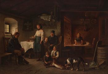 744. Bengt Nordenberg, A Drink After Hunting.