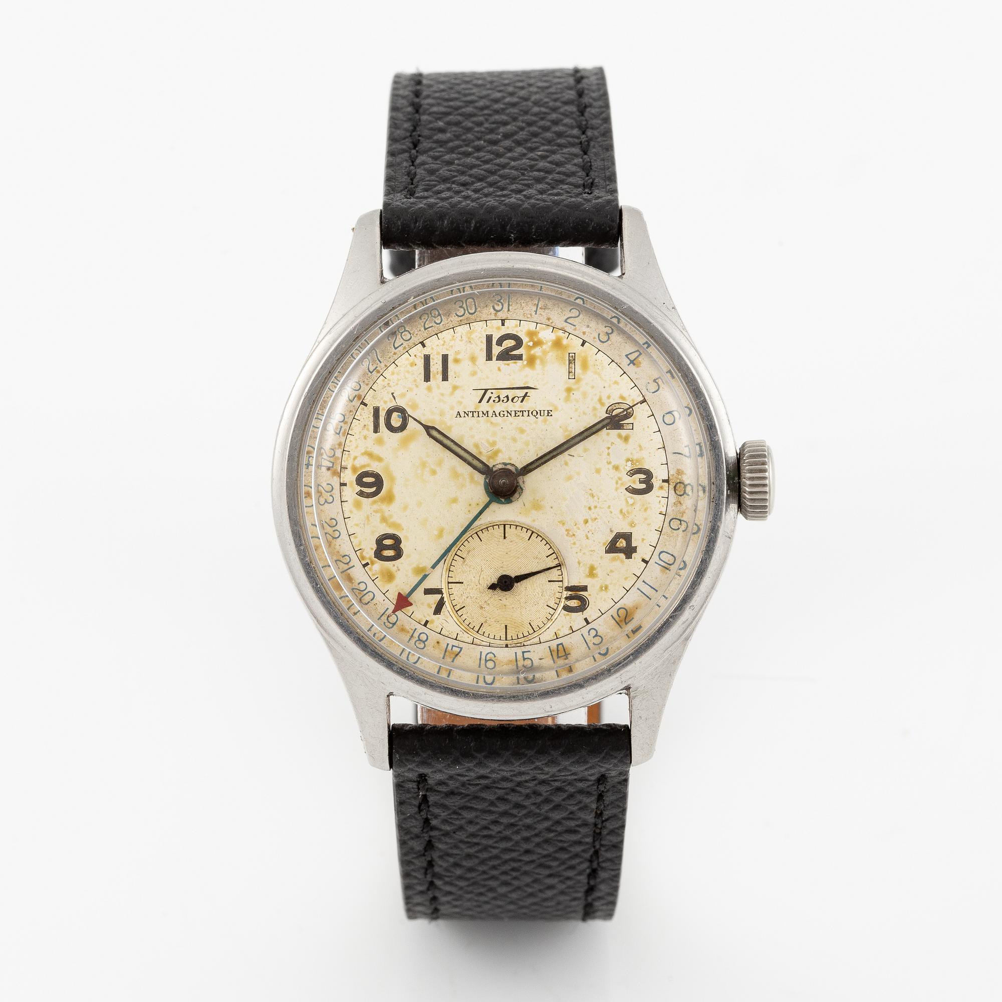 Tissot, Antimagnetique, "Pointer Date", armbandsur, 35 mm.