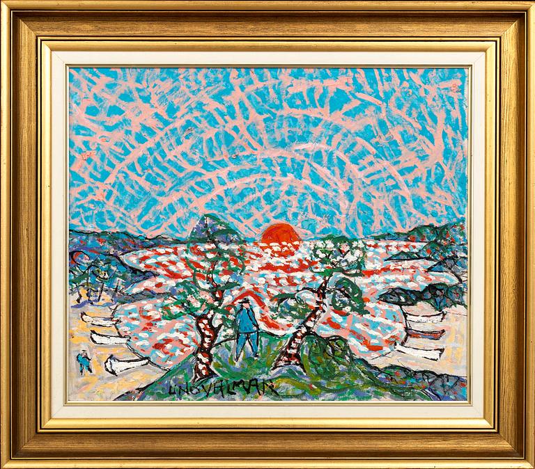 UNO VALLMAN, olja på duk, signerad.