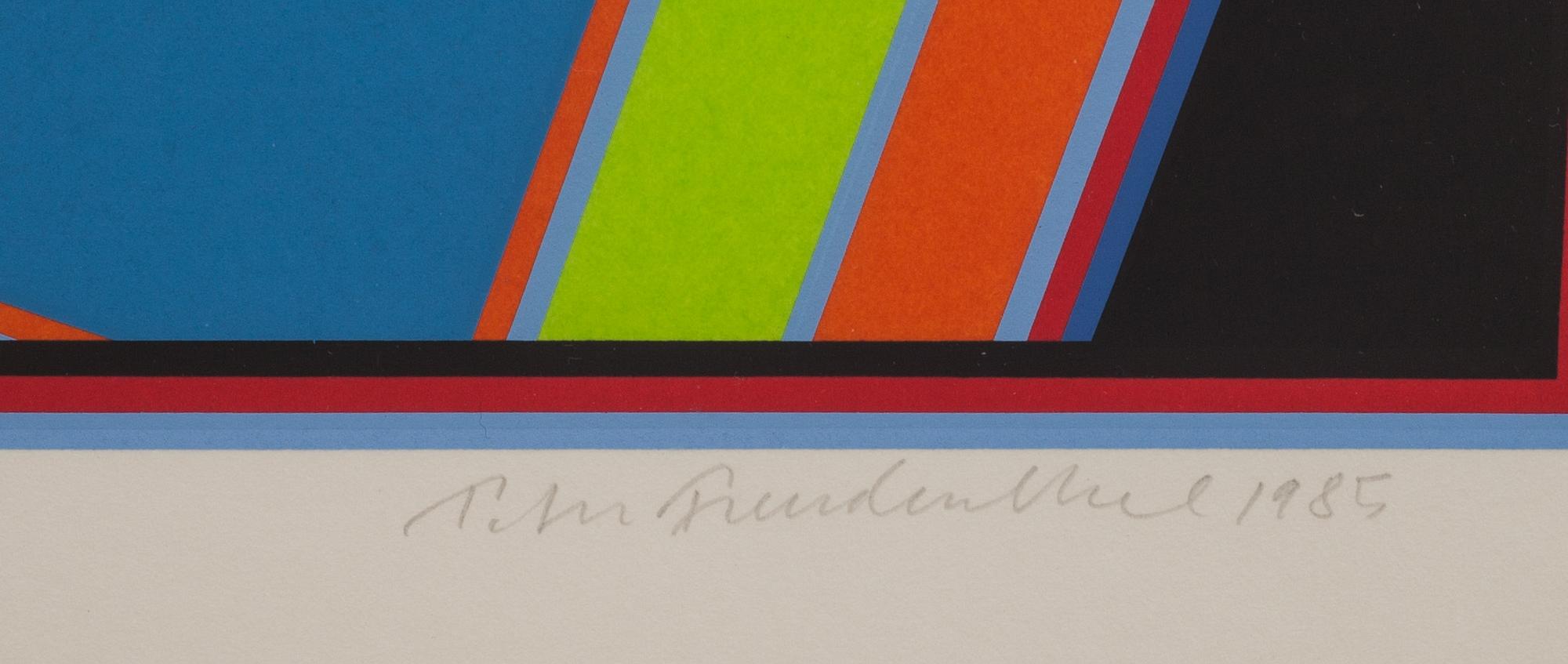 PETER FREUDENTHAL, färglitografi, signerad och numrerad 65/120, daterad 1985.