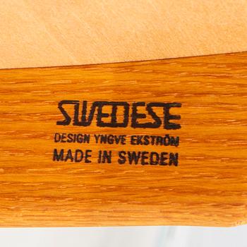 Yngve Ekström, armchair and footstool "Lamino", anniversary edition, Swedese.