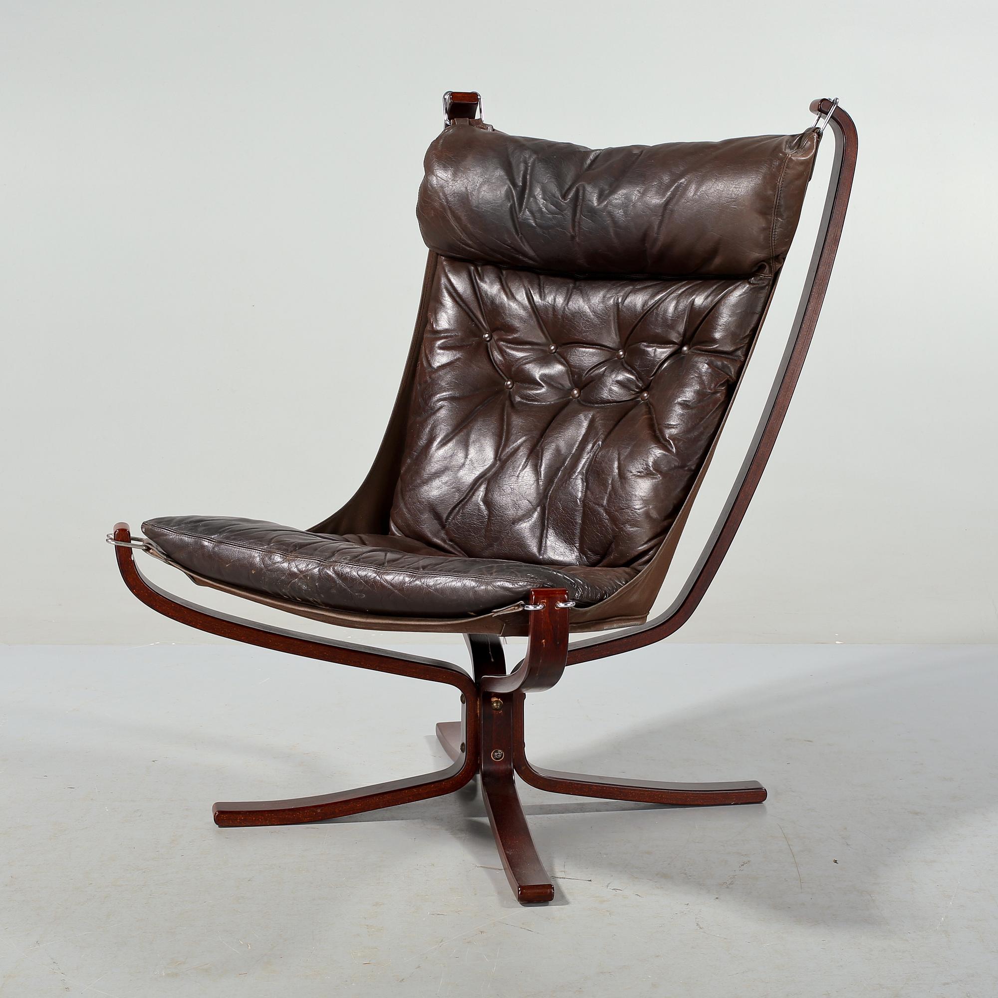 FÅTÖLJ, "Falcon chair", Sigurd Russel, Vatne möbler, Norge, 1900-talets andra hälft.