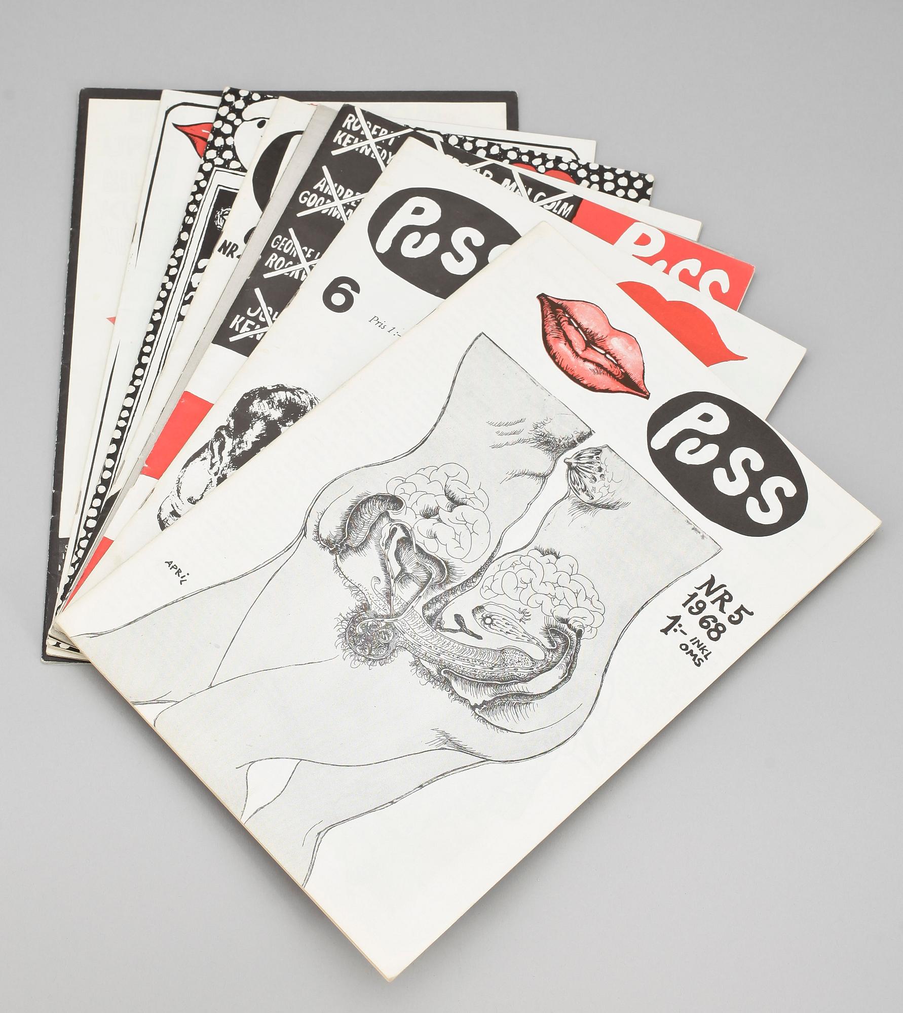 LARS HILLERSBERG, tidningar, 8 st, "Puss".