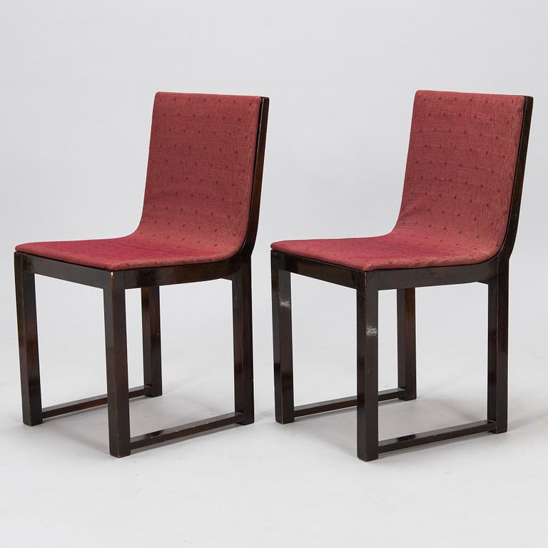 Werner West, Six chairs for Keravan Puusepäntehdas, Stockmann. Designed 1933.