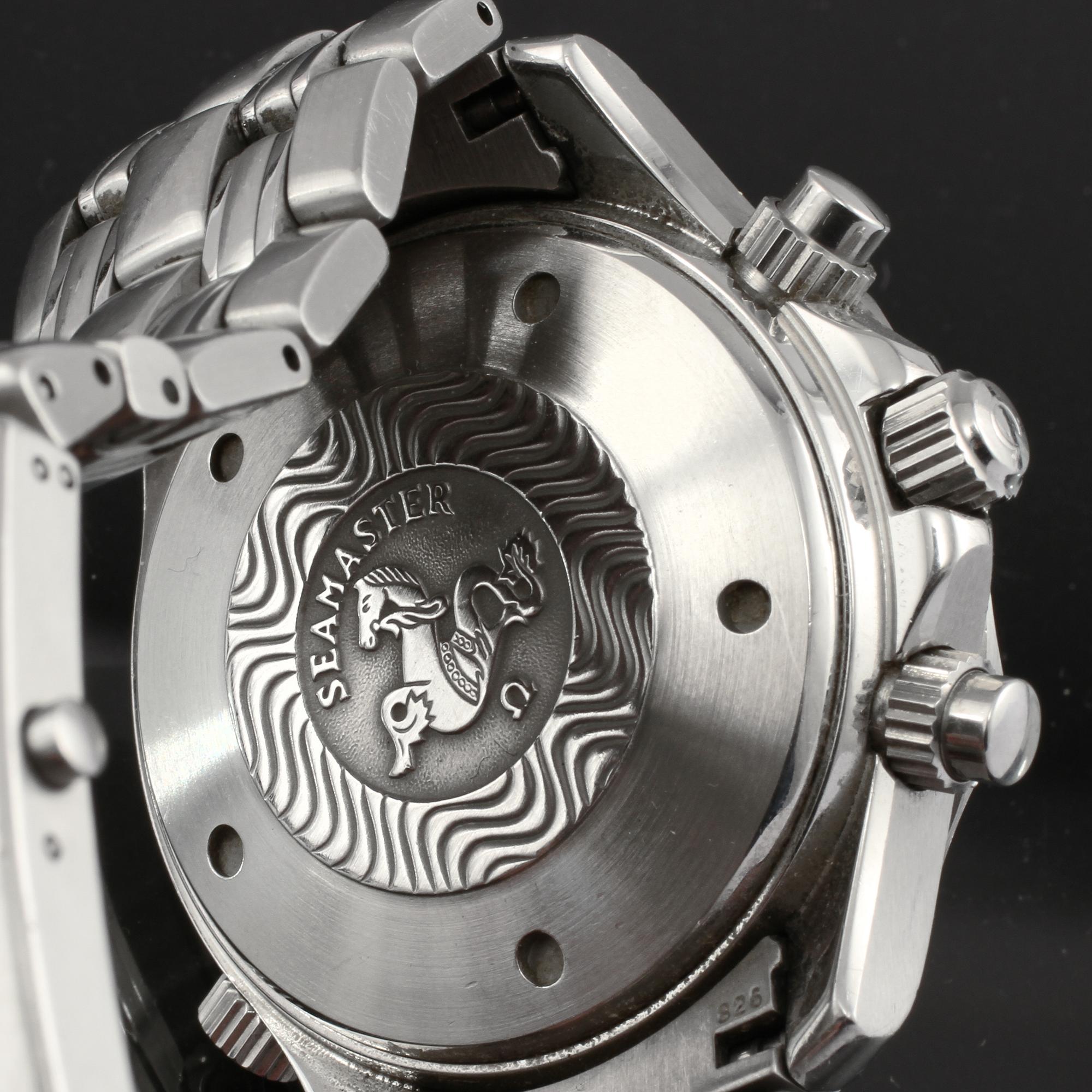 ARMBANDSUR, herr, stål, "Seamaster", Omega, 2000-tal.