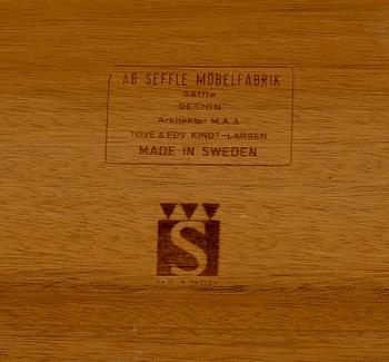 SOFFBORD, Tove & Edvard Kindt Larsen, AB Seffle Möbelfabrik, 1950/60-tal.