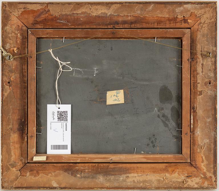 OLIVER CLARE, oil on panel, signed.