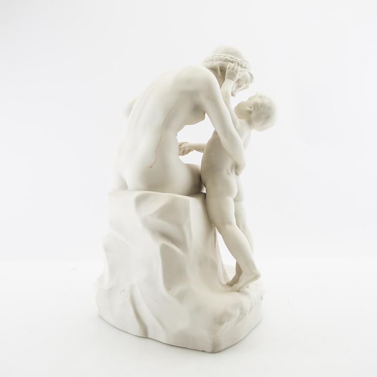 F Greiner after the sculpture "Mother's Love".