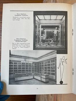 Axel Einar Hjorth, a large showcase cabinet, from the fashion boutique Oscar Baeckmans, Nordiska Kompaniet, Stockholm 1929.