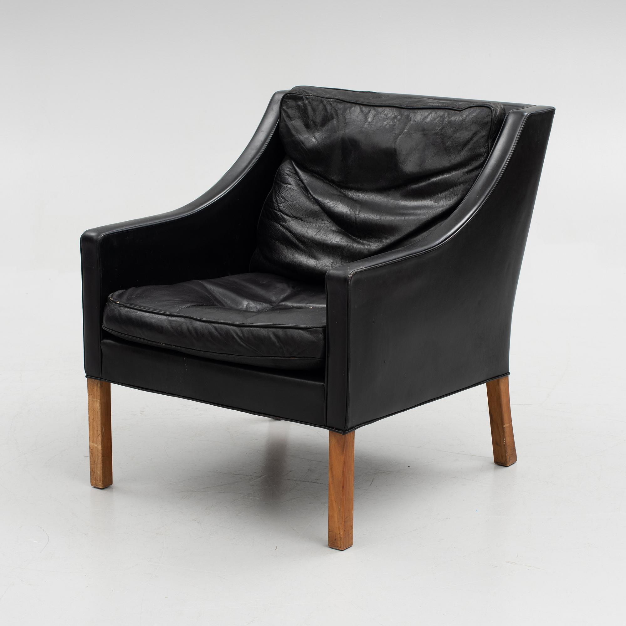 Børge Mogensen, a model '2213' sofa and a model 2431 armchair, Fredericia Stolefabrik, Denmark.