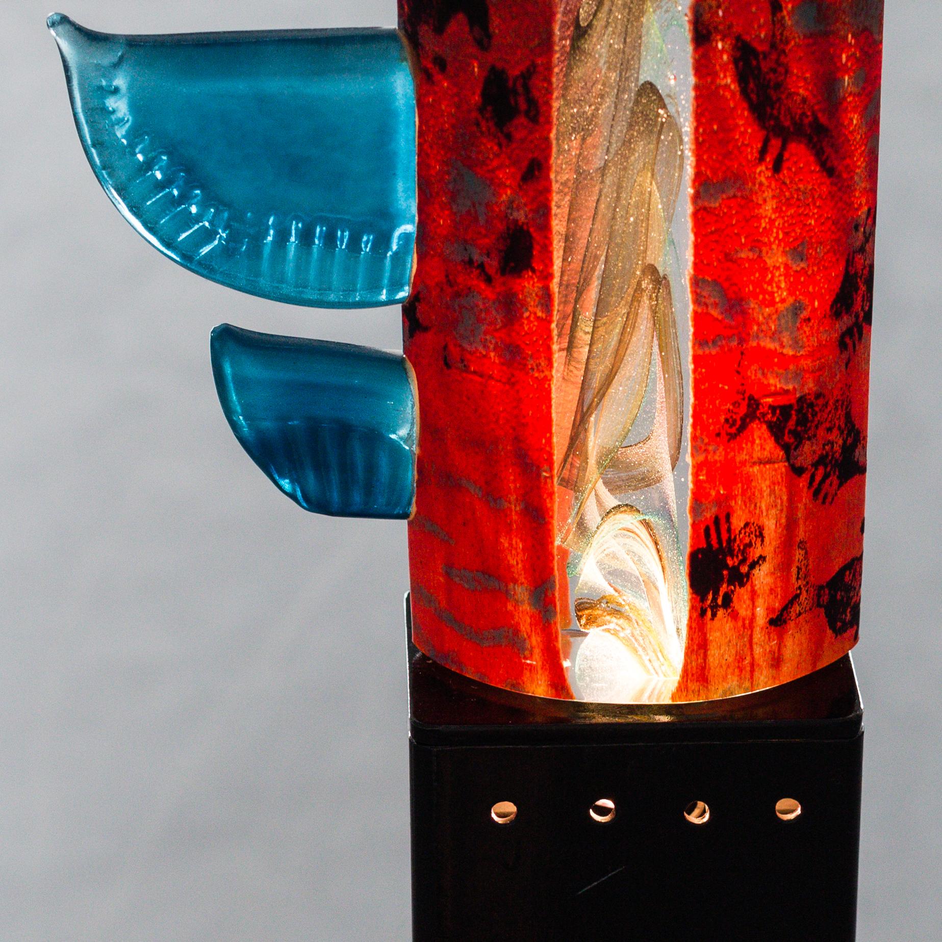 KJELL ENGMAN, a unique glass sculpture for Kosta Boda, Sweden.