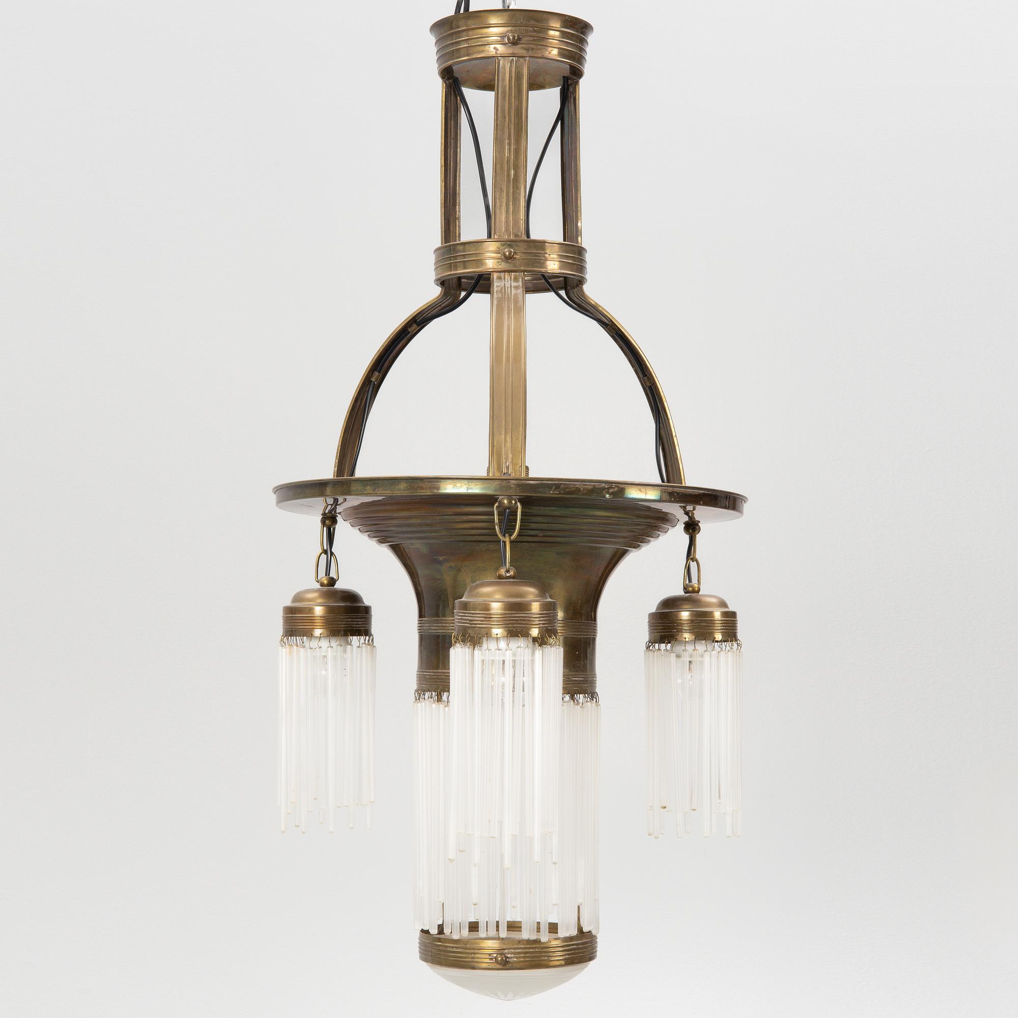 Taklampa, jugend, 1900-talets början.