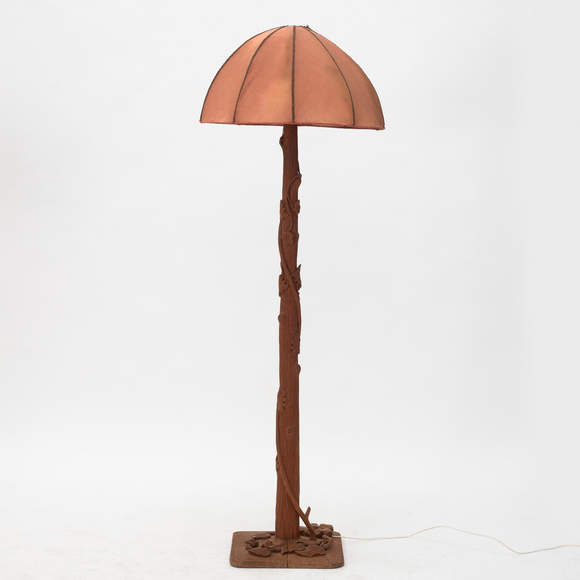 An Art Nouveau floor lamp, circa 1910's.