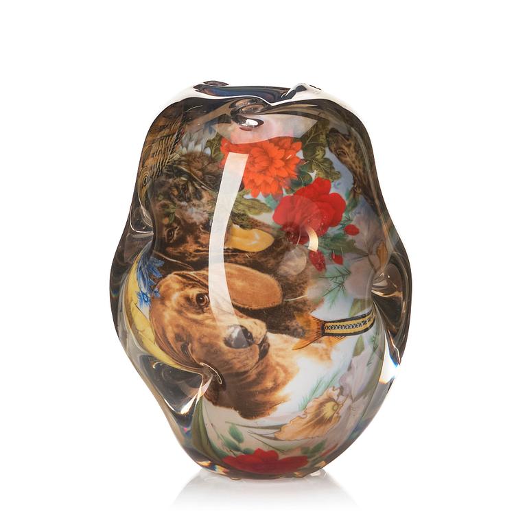 Per B. Sundberg, a glass vase, Orrefors, Sweden, 1999.