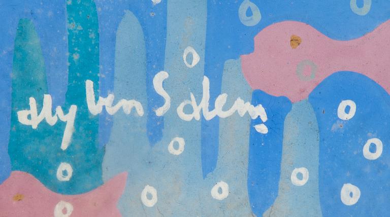 Aly Ben Salem, gouache, signerad.