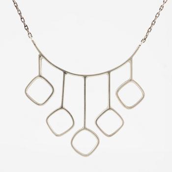 Necklace, silver, Victor Jansson.