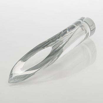 Aimo Okkolin, konstglas, , "Svärdslilja", signerad Riihimäen Lasi  Oy, Aimo Okkolin, Riihimäen Lasi Oy.