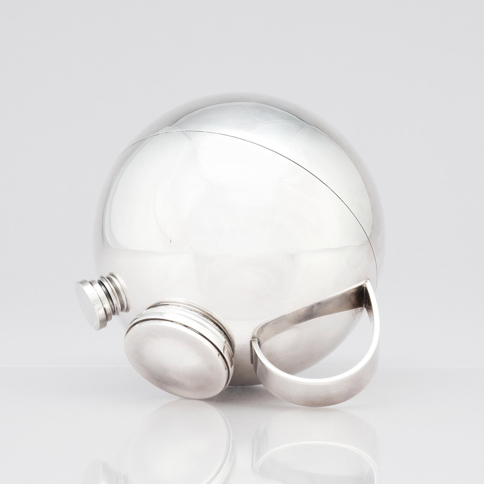 Sylvia Stave, cocktailshaker/barblandare, modell 3547, C.G. Hallberg, Stockholm 1930-tal. Formgiven år 1934.