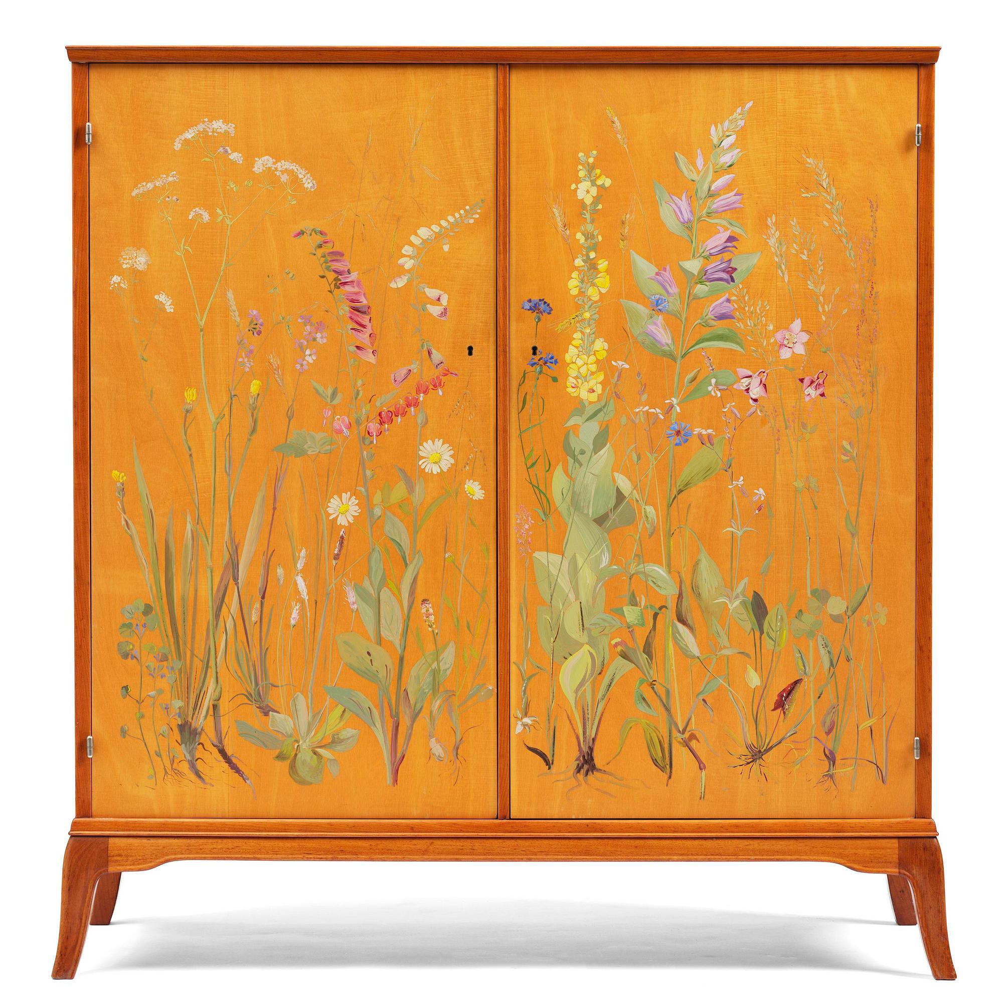 Erik Chambert, a unique cabinet, Chamberts Möbelfabrik, Norrköping, 1952.