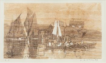 Lars Lerin, Archipelago Harbour.