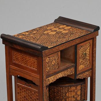 MINIATYRSKÅP, Meiji, Japan, 1800/1900-tal.