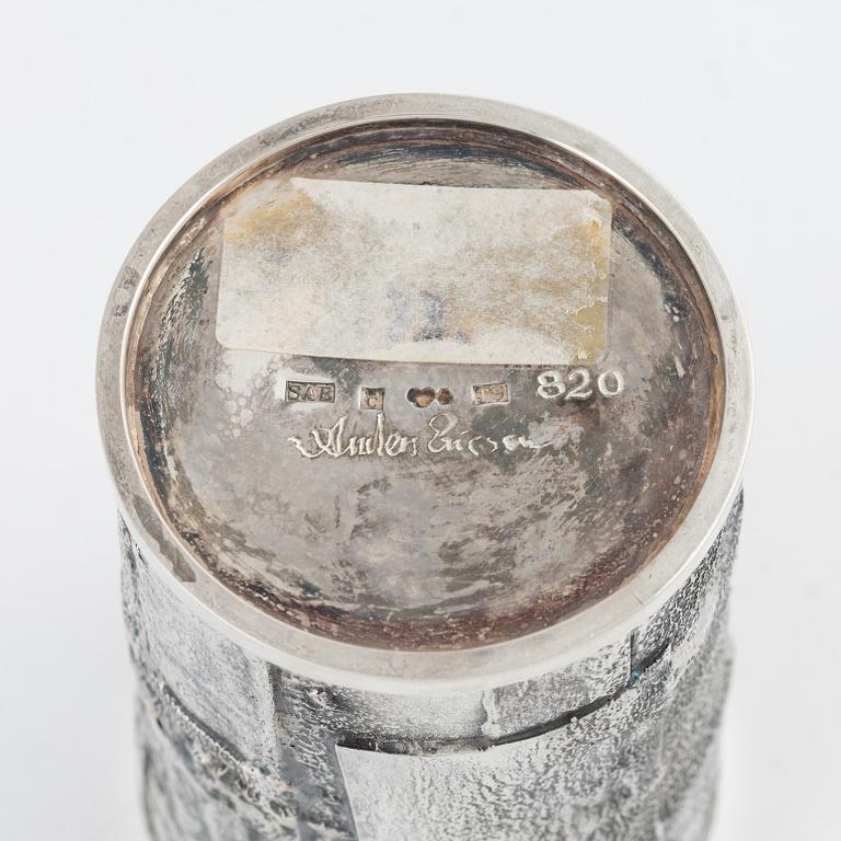 Anders Ericson, bägare, silver, Kristianstad 1969, signerad.
