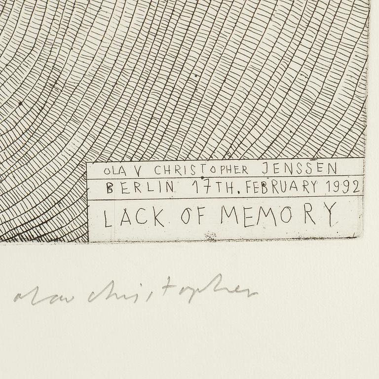 OLAV CHRISTOPHER JENSSEN, etching, signed and numbered VII/X.